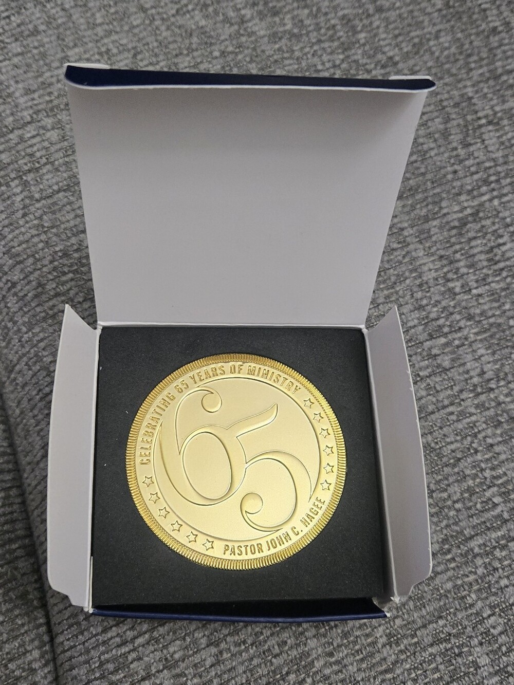 65 Years Celebrating Ministry Medal Medallion 2.5"